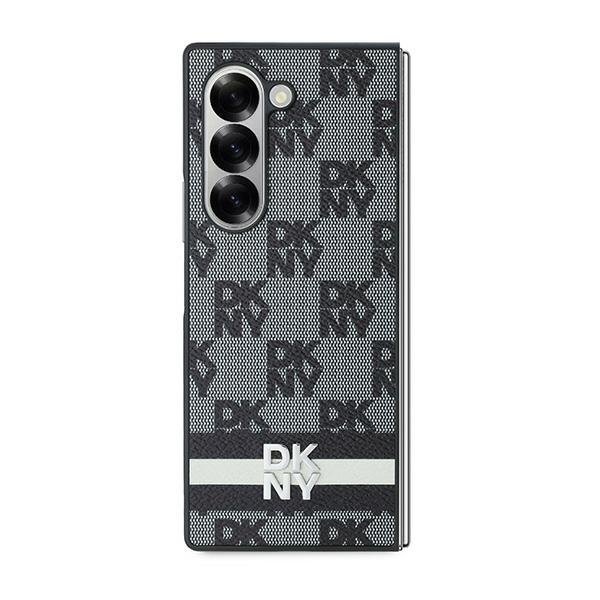 DKNY DKHCZFD6PCPTSSKZ Fold6 F956czarny/black Chequered Pattern Printed Stripes