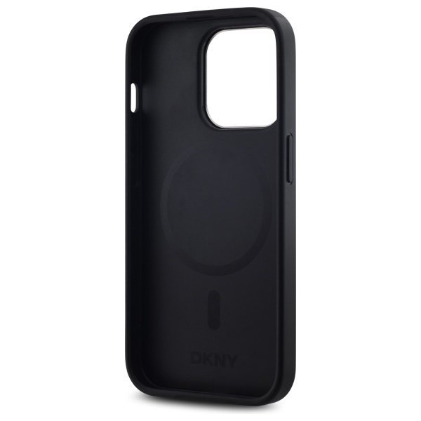 DKNY DKHMP14LPSCMCLK iPhone 14 Pro6.1&quot; czarny/black hardcase Plain Logo MagSafe