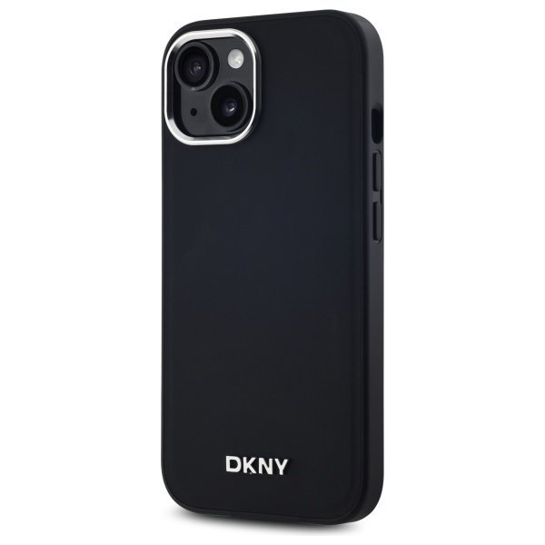 DKNY DKHMP15SPSCMCLK iPhone 15 6.1"czarny/black hardcase Plain Logo MagSafe