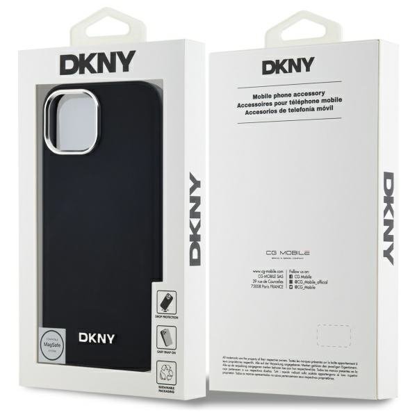 DKNY DKHMP15MPSCMCLK iPhone 15 Plus6.7&quot; czarny/black hardcase Plain Logo MagSafe