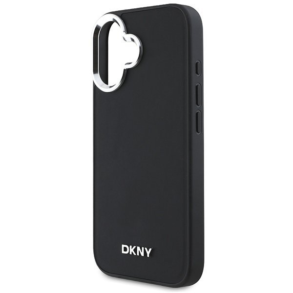 DKNY DKHMP16SPSCMCLK iPhone 16 6.1&quot;czarny/black hardcase Plain Silver Logo MagSafe