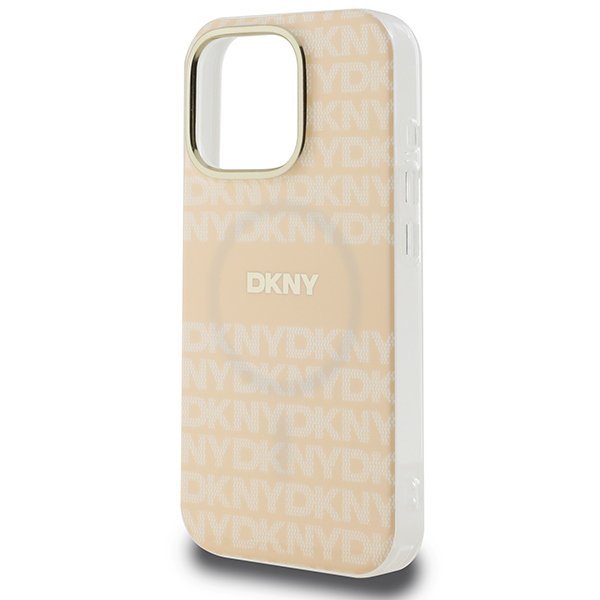 DKNY DKHMP16LHRHSEP iPhone 16 Pro 6.3&quot;różowy/pink hardcase Repeat texture patern & Stripe MagSafe