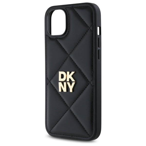 DKNY DKHCP15MPQDSLK iPhone 15 Plus 6.7&quot;  czarny/black Quilted Stack Logo
