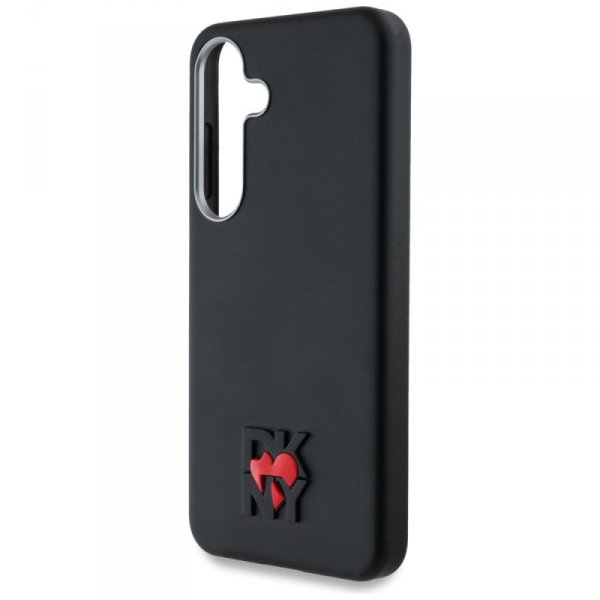 Etui DKNY Leather Heart of NY do Samsung Galaxy S25 czarny