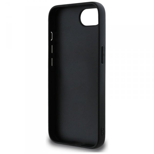 Etui DKNY Repeat Texture Pattern with    Tonal Stripe do iPhone 16e czarny