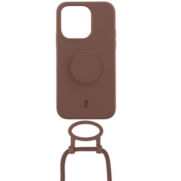 Etui JE PopGrip iPhone 14 Pro Max 6.7&quot; brązowy/brown sugar 30155 (Just Elegance)