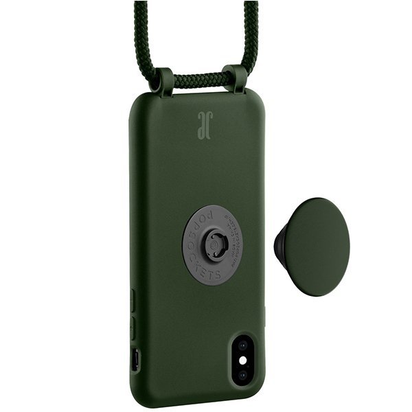 Etui JE PopGrip iPhone X/XS zielony/greener pastures 30015 (Just Elegance)