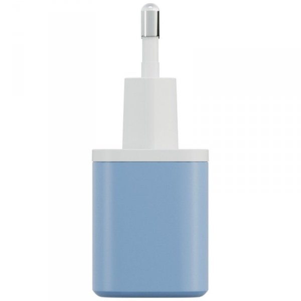 Ładowarka sieciowa Bazic GoPort Velox    Kit USB-C/USB-A GaN 35W z kablem niebieski