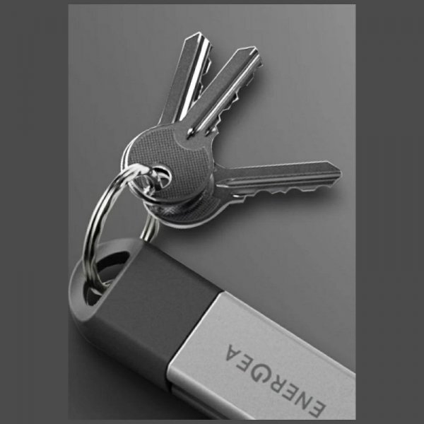 Kabel Energea Sheath Key 2w1 USB-C do    USB-C/USB-A 480Mbps 60W 15cm gunmetal