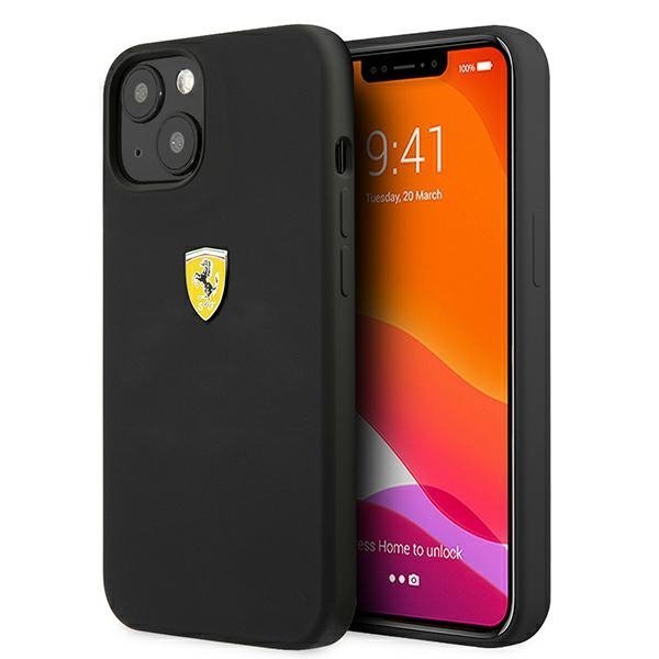 Ferrari FESSIHCP13MBK iPhone 13 / 14 /15 6.1&quot; czarny/black hardcase Silicone