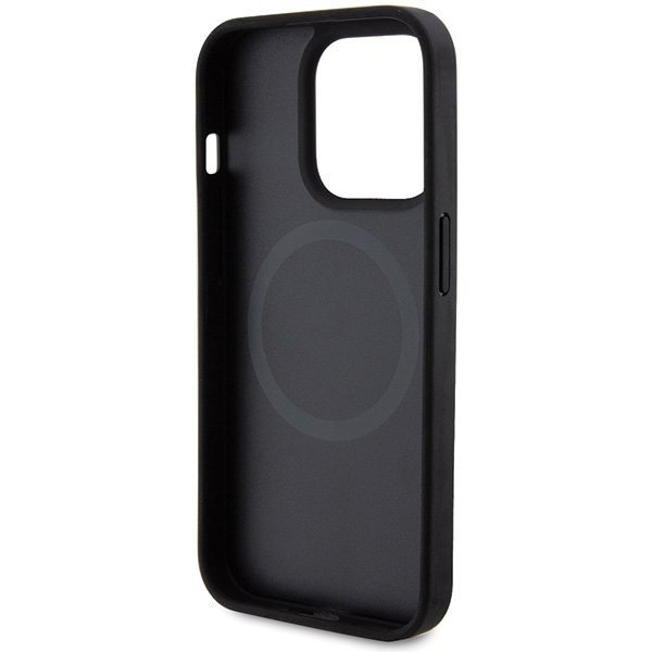 Ferrari FEHMP15LPTEK iPhone 15 Pro 6.1&quot; czarny/black hardcase Carbon Metal Logo MagSafe