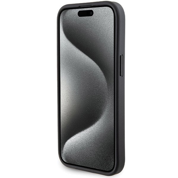 Ferrari FEHCP15SGSPSIK iPhone 15 / 14 / 13 6.1&quot; czarny/black hardcase Grip Stand Metal Logo