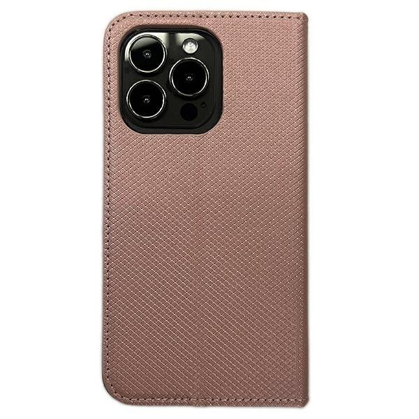 Etui Smart Magnet book iPhone 14 Plus / 15 Plus 6.7&quot; różowo złoty/rose gold