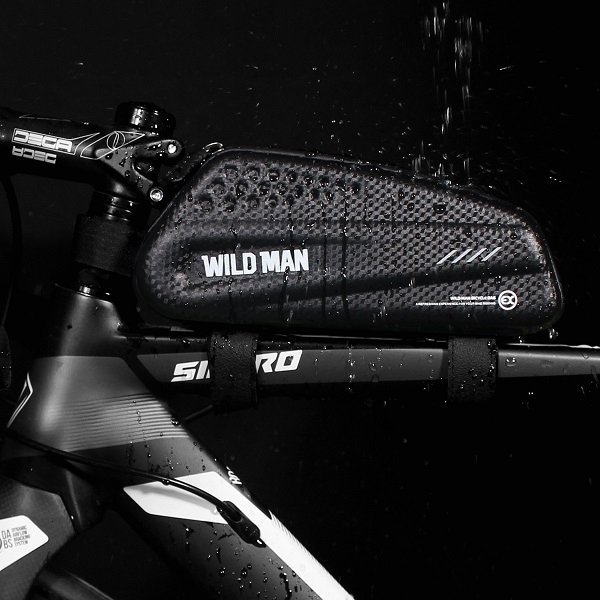 WILDMAN Etui/sakwa na ramę roweru EX 1L  uchwyt rowerowy czarna/black