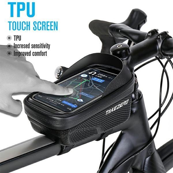 Etui/uchwyt rowerowy TAKEZEROA2 sakwa na ramę czarny/black