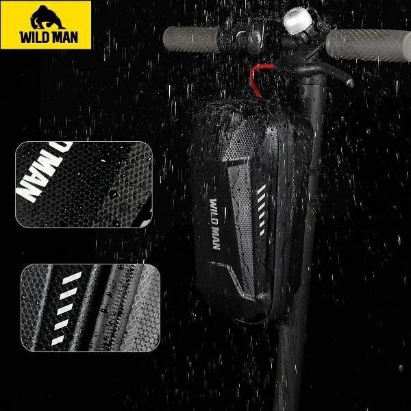 WILDMAN Etui/uchwyt na hulajnogę ES8X    Max 4L sakwa na ramę czarna/black
