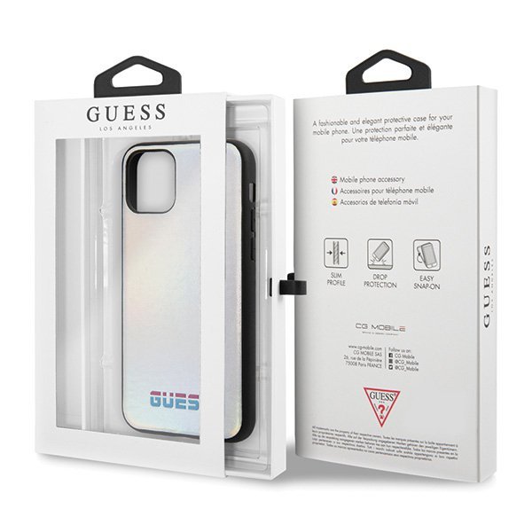 Guess GUHCN65BLD iPhone 11 Pro Maxsrebrny/silver hard case Iridescent