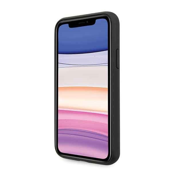 Guess GUHCN61G4GLGR iPhone 11 6,1&quot; / Xrszary/grey hard case 4G Stripe Collection