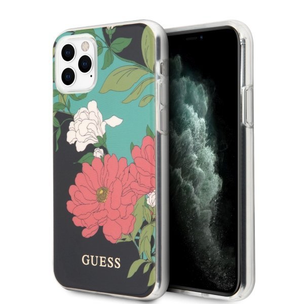 Guess GUHCN65IMLFL01 iPhone 11 Pro Maxczarny/black N°1 Flower Collection