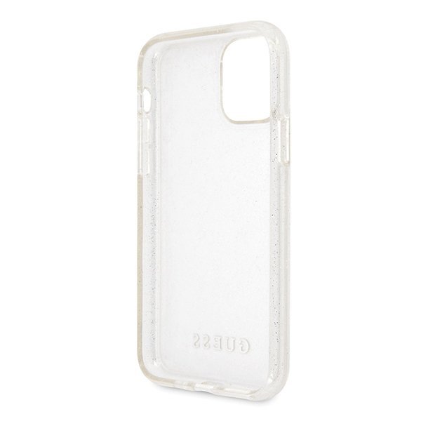 Guess GUHCN58PCGLSI iPhone 11 Prosrebrny/silver hard case Glitter