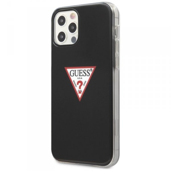 Guess GUHCP12MPCUCTLBK iPhone12/12 Pro 6,1&quot; czarny/black hardcase Triangle Collection
