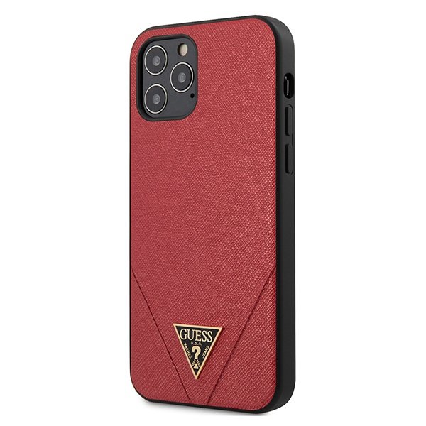 Guess GUHCP12LVSATMLRE iPhone 12 Pro Max 6,7&quot;  czerwony/red hardcase Saffiano