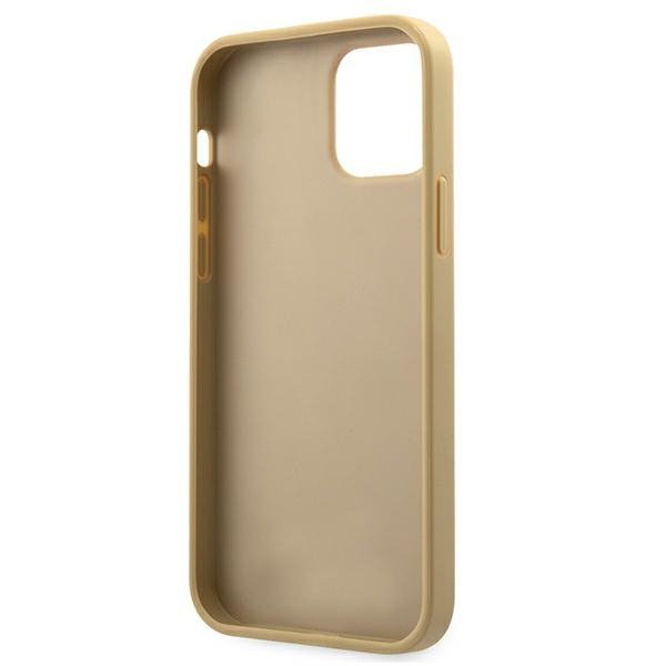 Guess GUHCP12SPUVQTMLBE iPhone 12 mini 5,4&quot; złoty/gold hardcase V-Quilted Collection