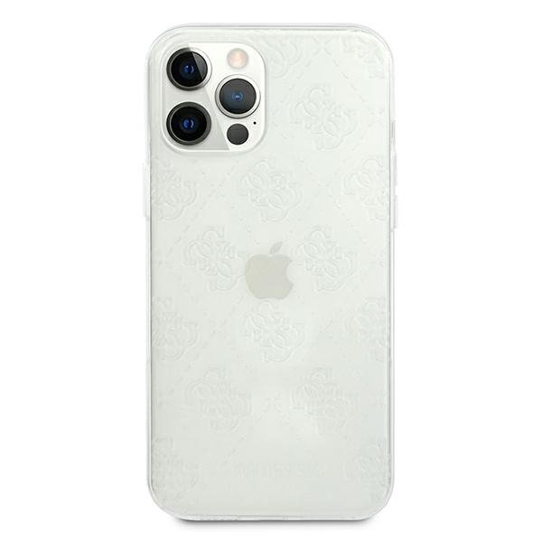 Guess GUHCP12L3D4GTR iPhone 12 Pro Max6,7&quot; transparent hardcase 4G 3D Pattern Collection