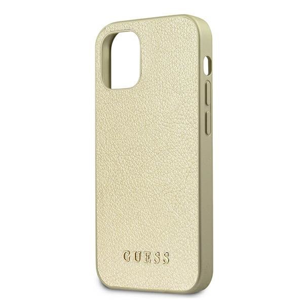 Guess GUHCP12SIGLGO iPhone 12 mini 5,4&quot;złoty/gold hardcase Iridescent
