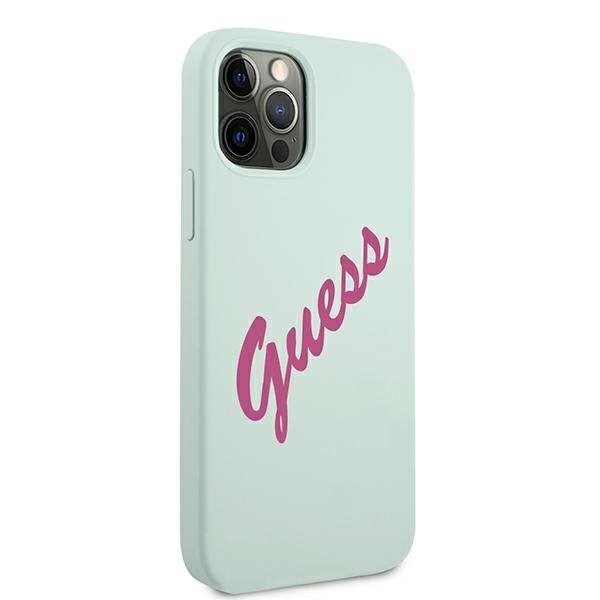 Guess GUHCP12LLSVSBF iPhone 12 Pro Max6,7&quot; niebieski fuksja/blue fuschia hardcase Silicone Vintage