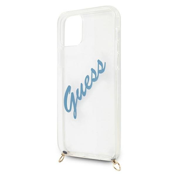 Guess GUHCP12SCRTVSBL iPhone 12 mini 5,4&quot; niebieski/blue hardcase Script Vintage