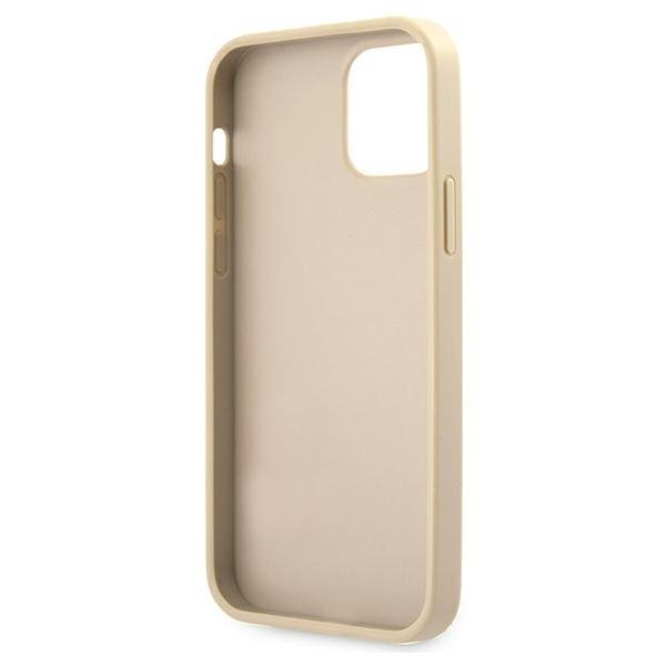Guess GUHCP12LRSAVSLG iPhone 12 ProMax 6,7&quot; złoty/gold hardcase Saffiano Vintage Script