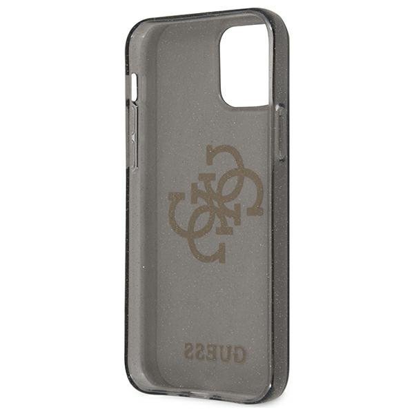 Guess GUHCP12LPCUGL4GBK iPhone 12 ProMax 6,7&quot; czarny/black hard case Glitter 4G Big Logo
