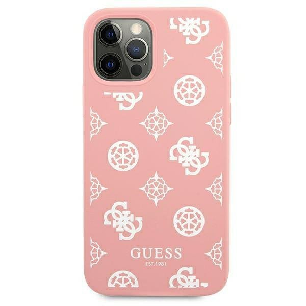 Guess GUHCP12LLSPEWPI iPhone 12 Pro Max6,7&quot; różowy/pink hard case Peony Collection