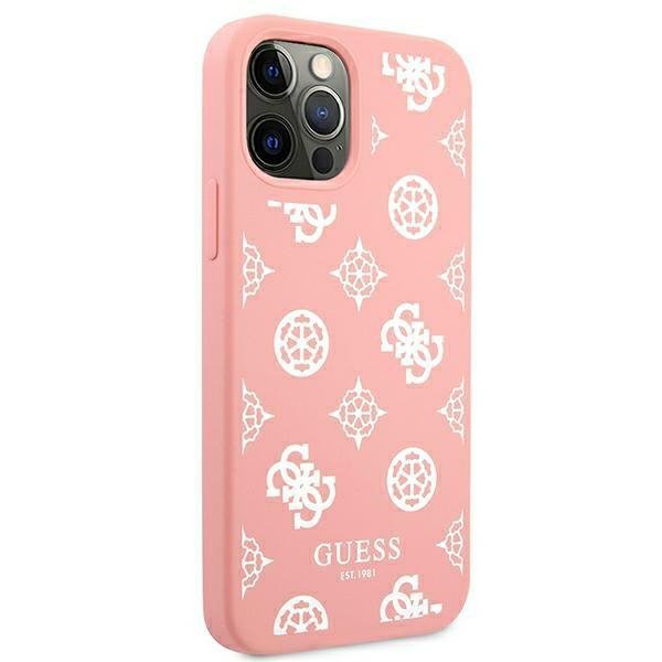Guess GUHCP12LLSPEWPI iPhone 12 Pro Max6,7&quot; różowy/pink hard case Peony Collection