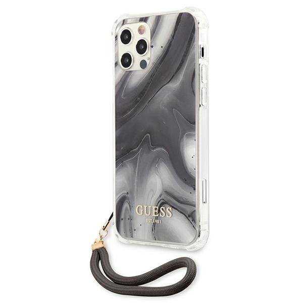 Guess GUHCP12LKSMAGR iPhone 12 Pro Max 6,7&quot; szary/grey hardcase Marble Collection