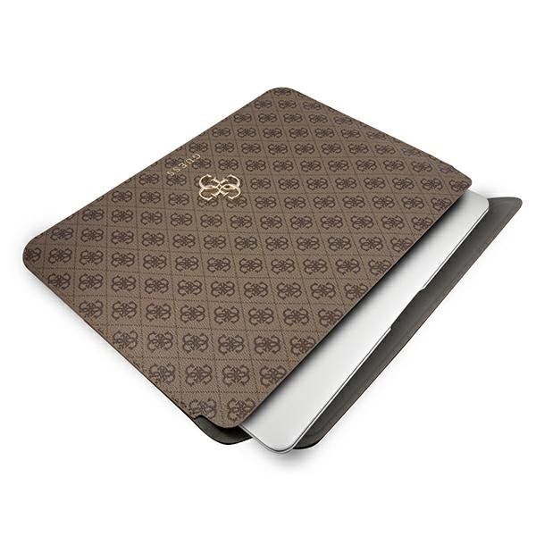 Guess Sleeve GUCS13G4GFBR 13&quot; brązowy/brown 4G Big Logo
