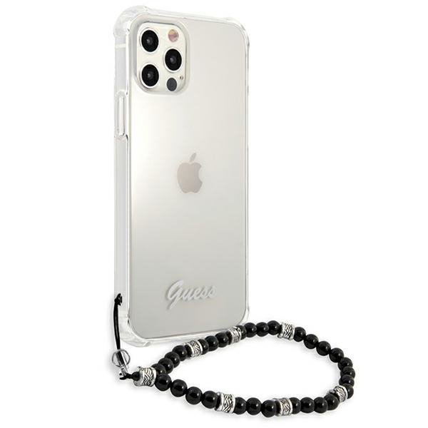 Guess GUHCP12MKPSBK iPhone 12/12 Pro6,1&quot; Transparent hardcase Black Pearl
