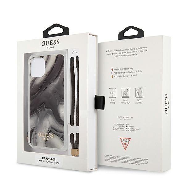 Guess GUHCP12SKSMAGR iPhone 12 mini 5,4&quot; szary/grey hardcase Marble Collection