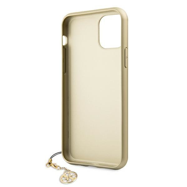 Guess GUHCN61GF4GBR iPhone 11 / Xr 6,1&quot;brown/brązowy hard case 4G Charms Collection