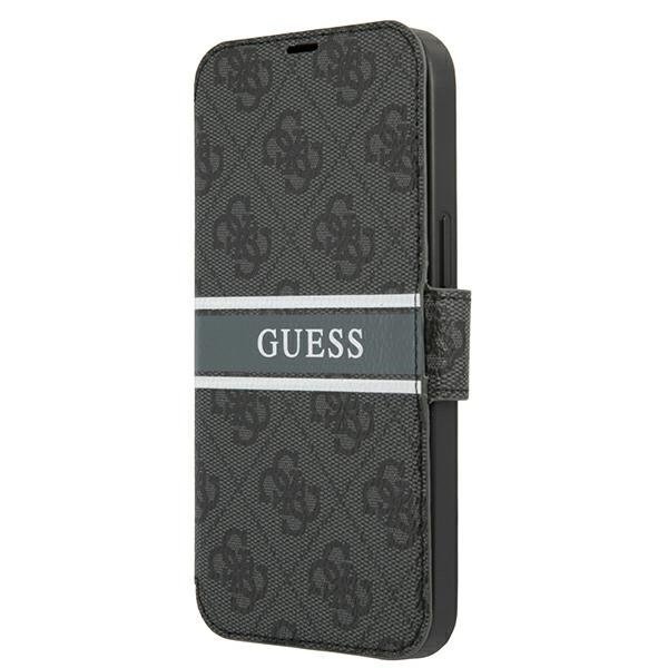Guess GUBKP13S4GDGR iPhone 13 mini 5,4&quot;szary/grey book 4G Stripe