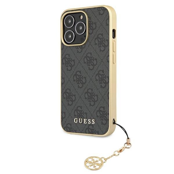 Guess GUHCP13XGF4GGR iPhone 13 Pro Max6,7&quot; szary/grey hardcase 4G Charms Collection