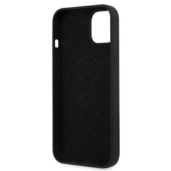 Guess GUHCP13SLS4GGBK iPhone 13 mini 5,4&quot; czarny/black hard case Silicone 4G Logo