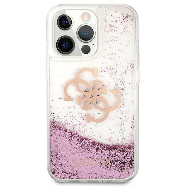 Guess GUHCP13XLG4GPI iPhone 13 Pro Max6,7&quot; różowy/pink hardcase 4G Big Liquid Glitter
