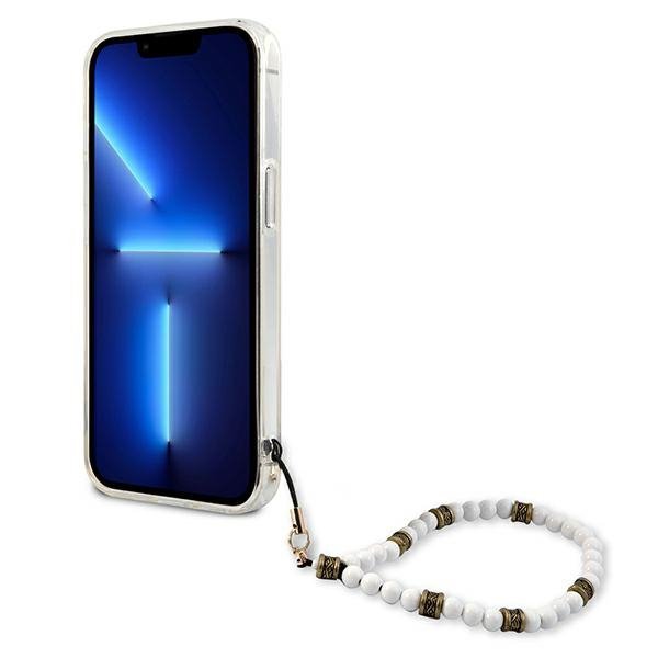 Guess GUHCP13LKPSWH iPhone 13 Pro / 13 6,1&quot; Transparent hardcase White Pearl