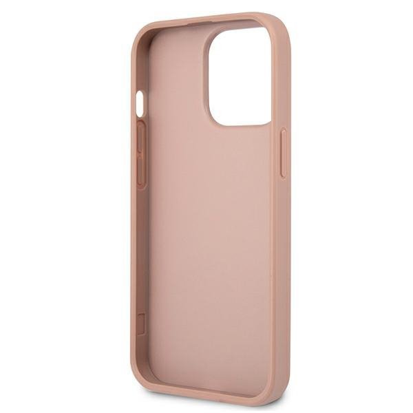 Guess GUHCP13LPSATLP iPhone 13 Pro/ 13 6,1&quot; różowy/pink hardcase SaffianoTriangle Logo