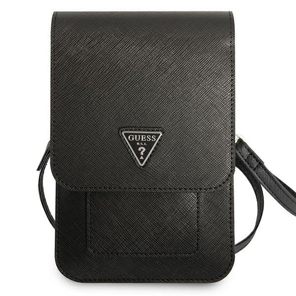 Guess Torebka GUWBSATMBK czarny/blackSaffiano Triangle