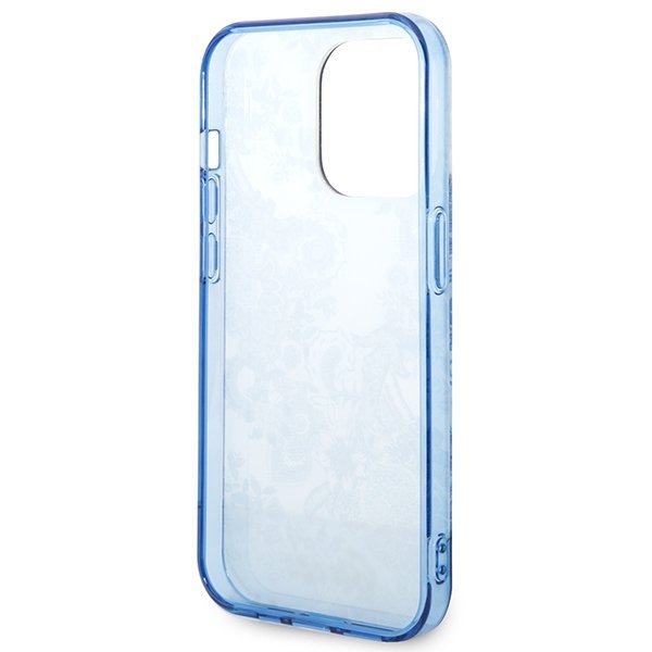 Guess GUHCP14XHGPLHB iPhone 14 Pro Max 6,7&quot; niebieski/blue hardcase Porcelain Collection