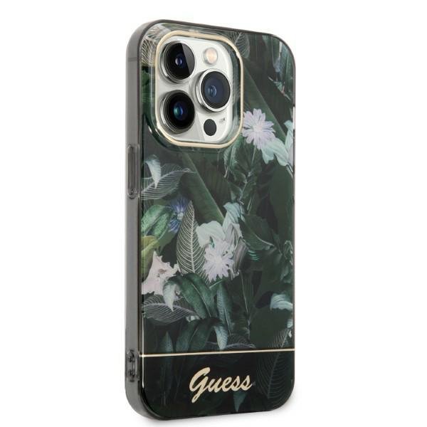 Guess GUHCP14LHGJGHA iPhone 14 Pro 6,1&quot; zielony/green hardcase Jungle Collection
