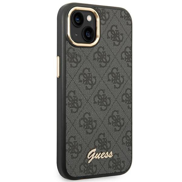 Guess GUHCP14SHG4SHK iPhone 14 / 15 / 136.1" czarny/black hard case 4G Vintage Gold Logo